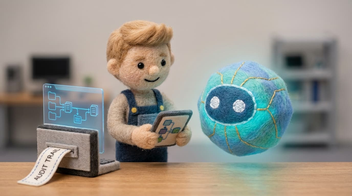 Engineer working with AI agent